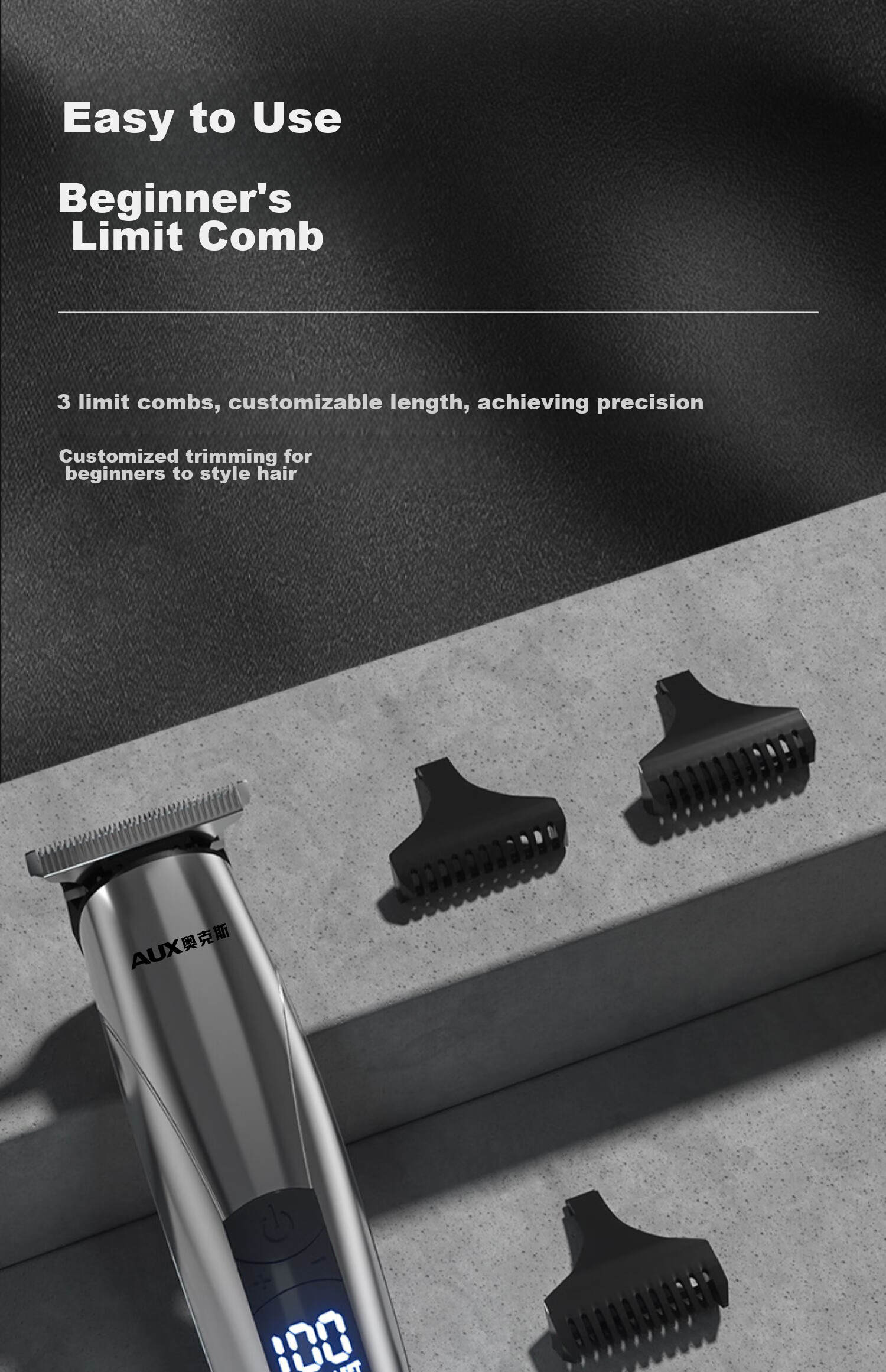 AUX Electric Hair Clipper, Hair Trimmer for Home Use, Suitable for Adults, Children And Babies, Self-Haircut [T-Shaped Blade], Graduation Gift 14