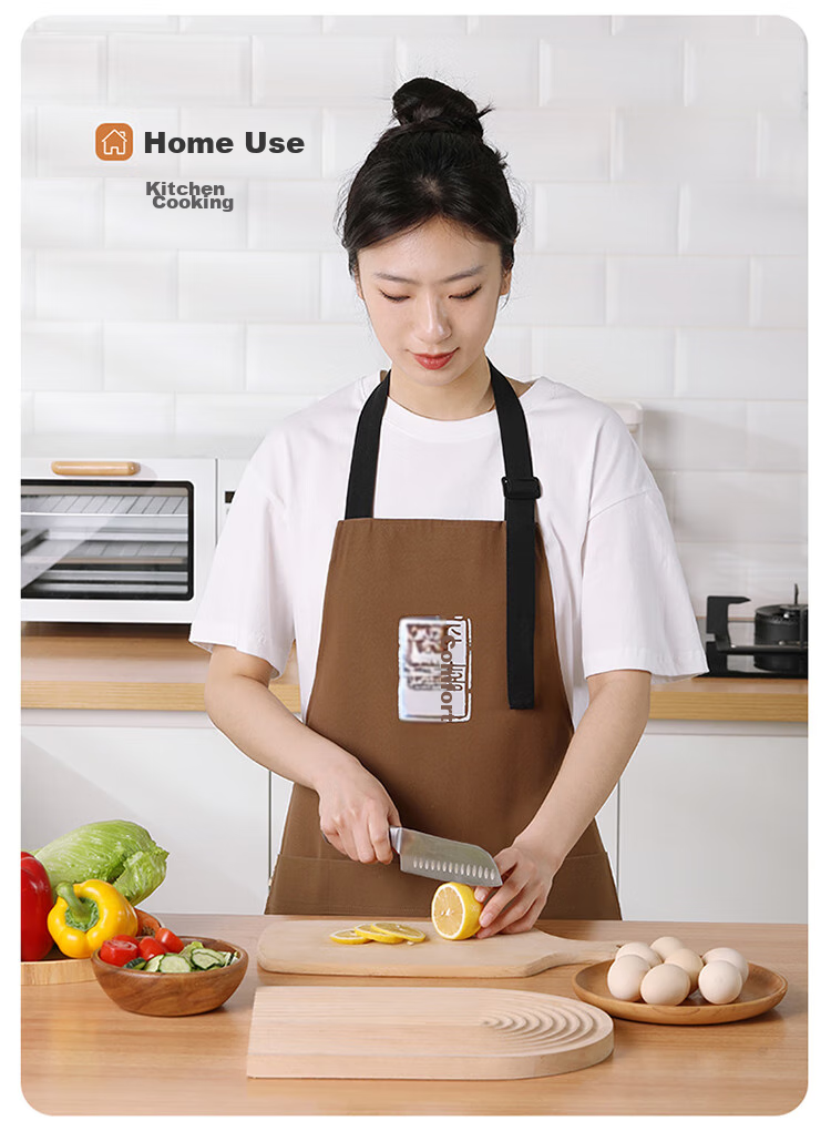 MARYYA Apron, Kitchen Waterproof And Oil-Proof Coverall, Unisex Chef's Wear, Coffee Brewing And Baking, Shoulder-Hanging Work Uniform 9
