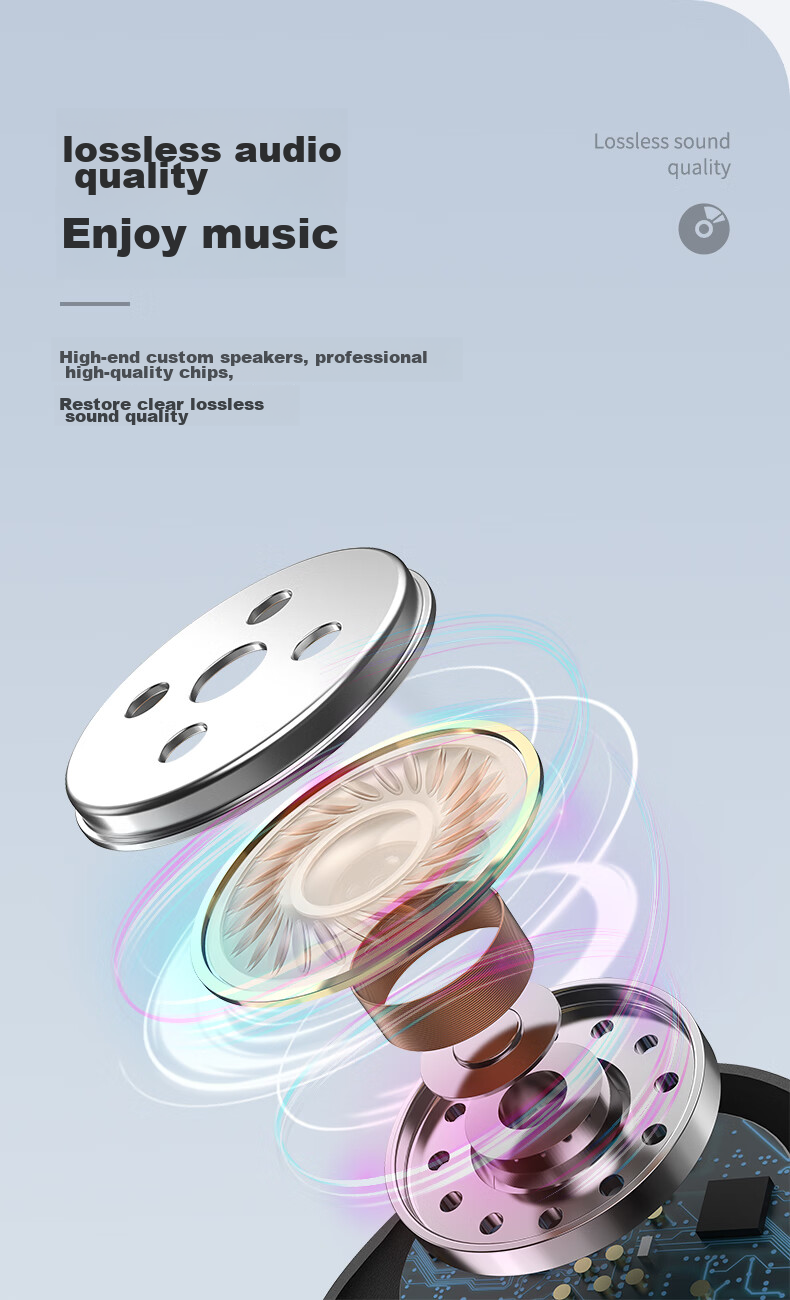 Masentek F610 Wireless Bluetooth Headphones, Single-Ear Non-In Ear-Hook Style Headset, Sports Car Audio Long-Lasting Battery Life, Compatible with Apple Huawei Xiaomi Honor Phones And Computers 8