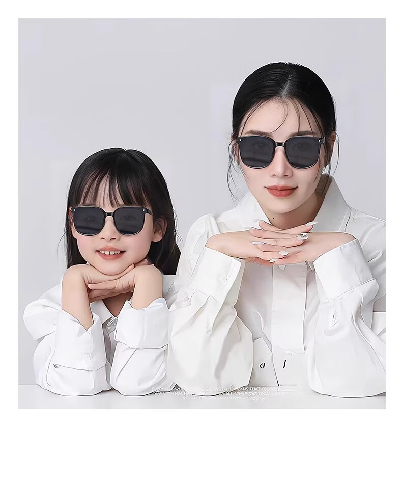 Cuntiandaofu Children's Sunglasses, Foldable Sunglasses, Kids UV Protection Sunglasses, Jazz Black (Spring Legs) 11