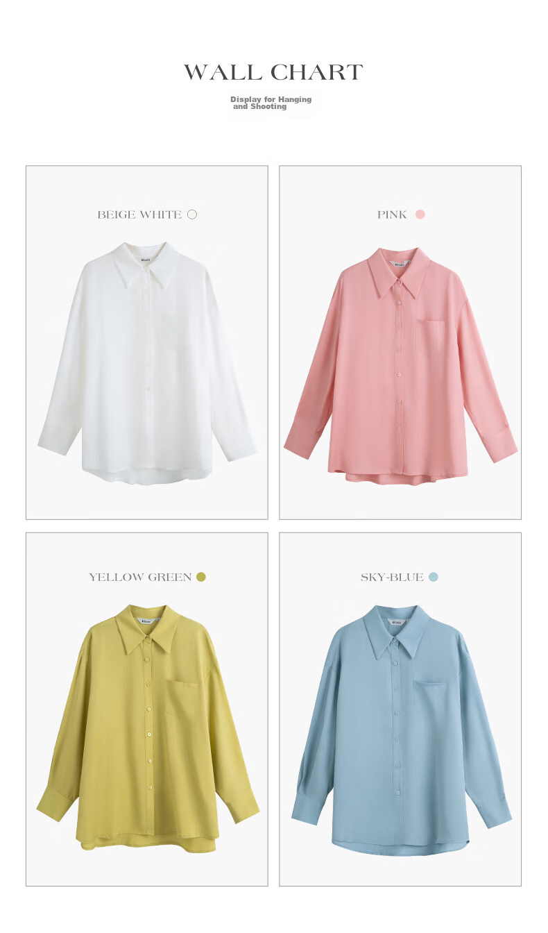 Oulain Long-Sleeve Shirt for Women, Autumn Loose-Fit Casual Versatile Blouse, Pink, Size M 12