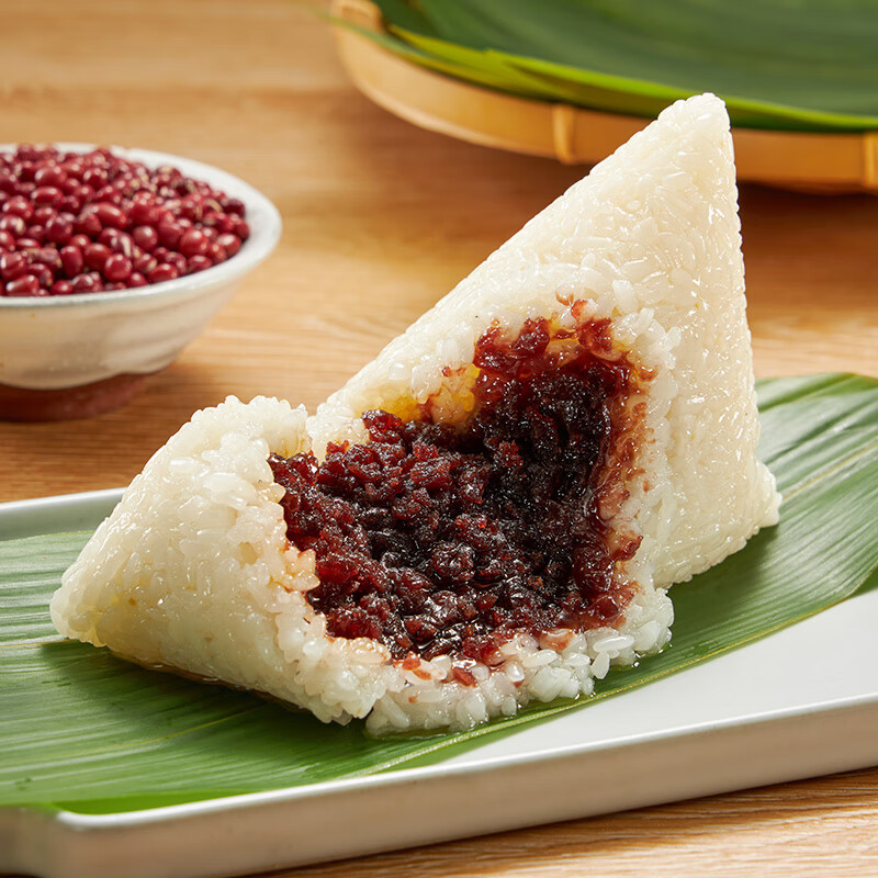五芳斋 速冻豆沙粽 100g*5只 嘉兴粽子甜粽端午粽子早餐食品