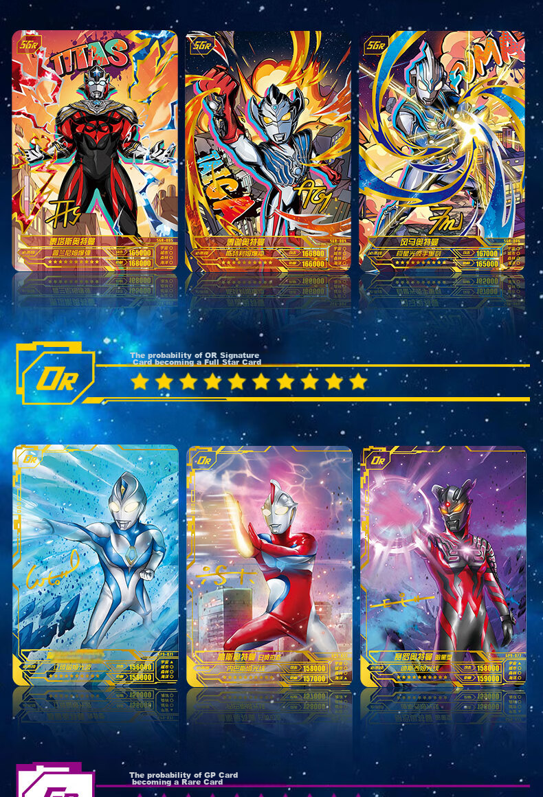 Kayou Ultraman Card Miracle Edition, Official Card Pack, Toy Collection Cards, Birthday Gift 11