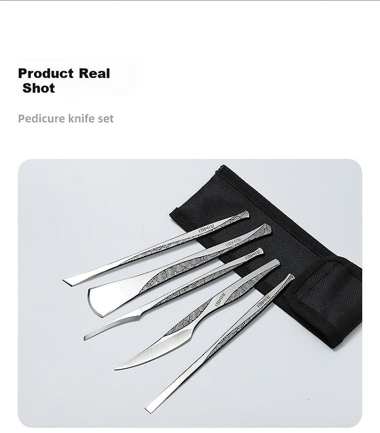 Jindarimei Yangzhou Sanbaodao Pedicure Knife Set, Callus Removal Tool Kit for Dead Skin And Thick Toenails, Ingrown Toenail Scraper 13