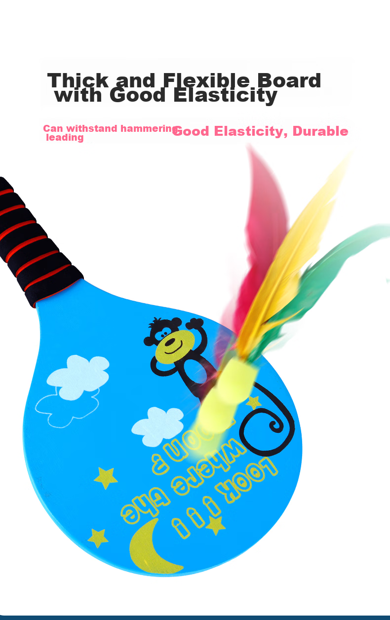 Zihu Thickened Badminton Racket Set with Shuttlecock, Wooden Racket, Shuttlecock, And Storage Bag for 12 Shuttlecocks 3