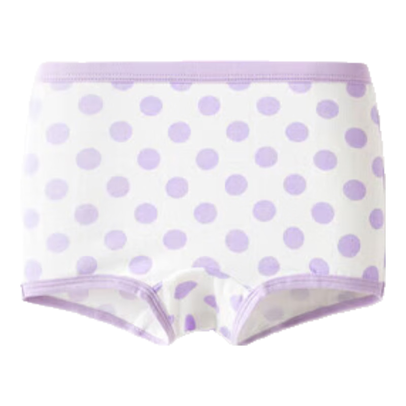 BALABALA Girls' Cotton Boyshort Underwear, Cute Triangle Briefs, No Wedgie, Three-Pack, 208924170009