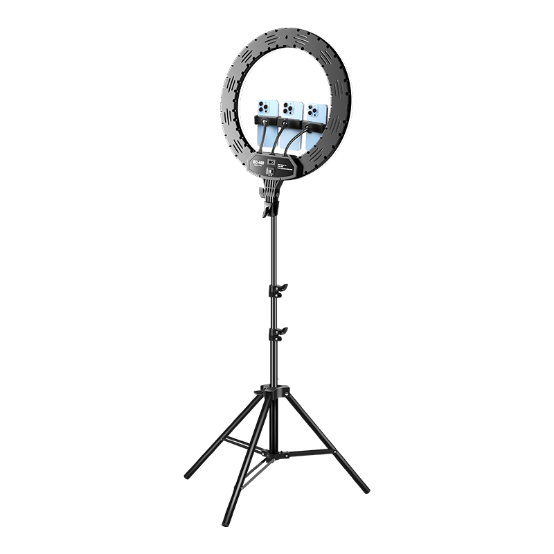 Jimantu 18-Inch Ring Light Stand, Live Streaming Fill Light, Beauty Enhancing Face Slimming Light, Soft Light for Mobile Live Streaming, Large Aperture Makeup Light