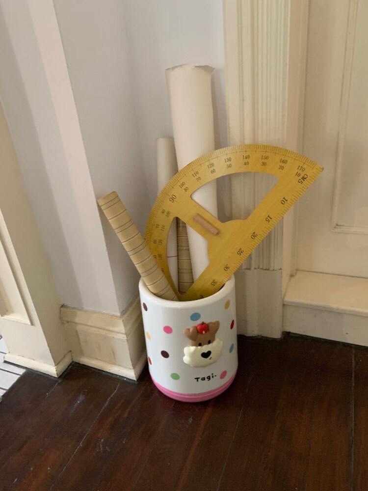 Tagi "Popcorn" Polka Dot Flower Storage Tube, Large Capacity Double-Layer Storage Basket, Holiday Gift - Paintbrush Polka Dots 13