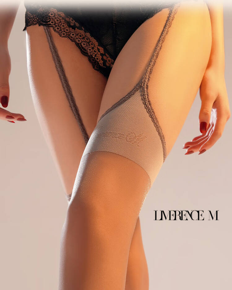 Limerence M [Cupid] Crotchless Stockings, Sexy Suspender Thigh-Highs, Ultra-Thin Versatile Lace, No Need to Remove, Wine Red, One Size Fits All 5