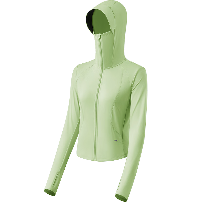 Beneunder Women's Sunscreen Jacket Cool Slim Short Style UV Protection AL119 Vanilla Green XL
