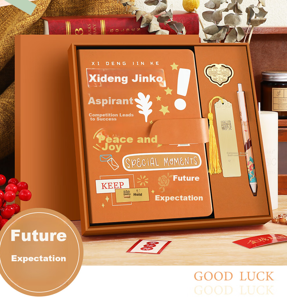 Faramon, Graduation Gift Box for Middle School And College Entrance Exams, Inspirational Stationery Set with Planner, High-Quality Gifts for Students, 18-Year Adults, Birthday Presents And Souvenirs, Orange 6
