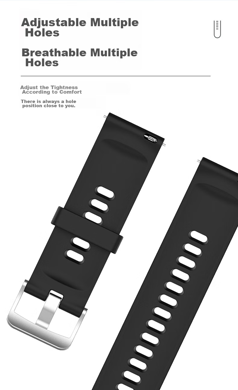KMaxAI Compatible Silicone Watch Band for Xiaomi Watch Color 1/2/Sports Edition, Watch S4 Strap, Sport/3rd Generation/Pro, Fresh And Simple Watch Band Replacement Wristband, Ivory White 3