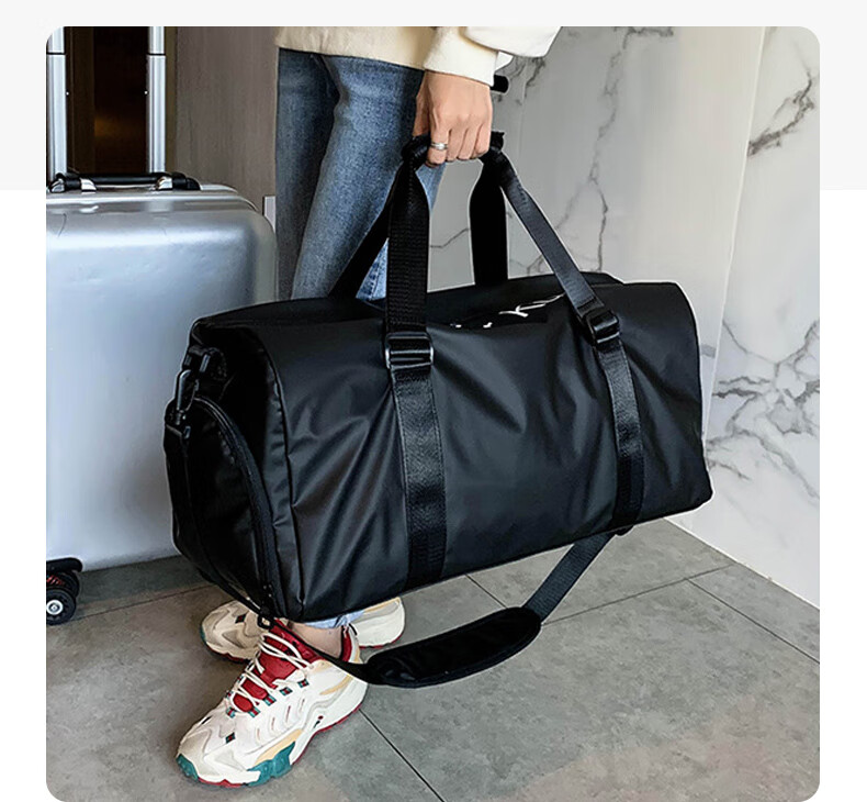40,000 KM Fitness Bag Wet and Dry Separation Men's Short Trip Bag Women's Large Capacity Backpack Swimming Handheld Luggage Single Shoulder Crossbody Bag 20