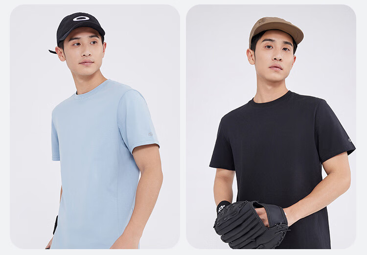 JD Original [Cool And Quick-Dry] Summer Sports Short-Sleeve T-Shirt for Men, Cotton-Feel Running Fitness Outdoor Men's Tee, White, M 2