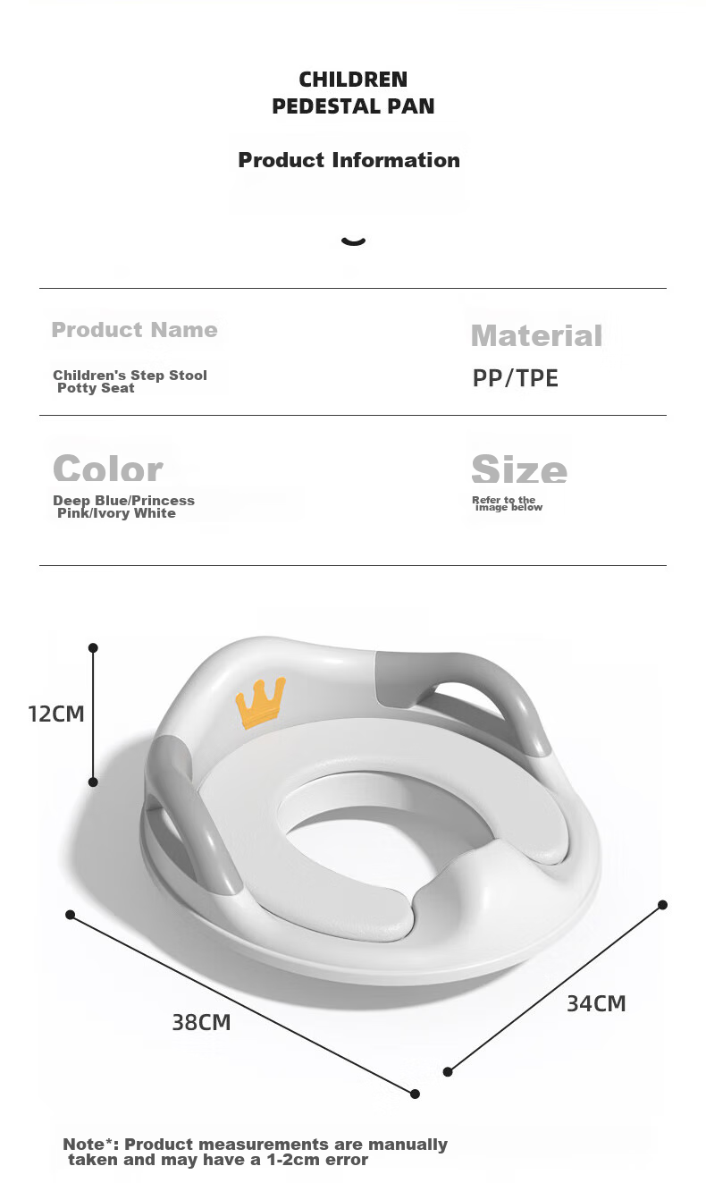 DOCTOR MA Children's Toilet Seat, Potty Training Aid for Boys And Girls, Baby Toilet Pad, Infant Potty Chair, Kids' Urinal, White, LK2001 8