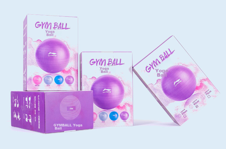Li-Ning Yoga Ball, Squatting Aid, Baby Soothing Tool, Fitness Equipment for Adults And Pregnant Women, Sensory Integration Training, Thickened Professional Anti-Burst Non-Slip Ball 13