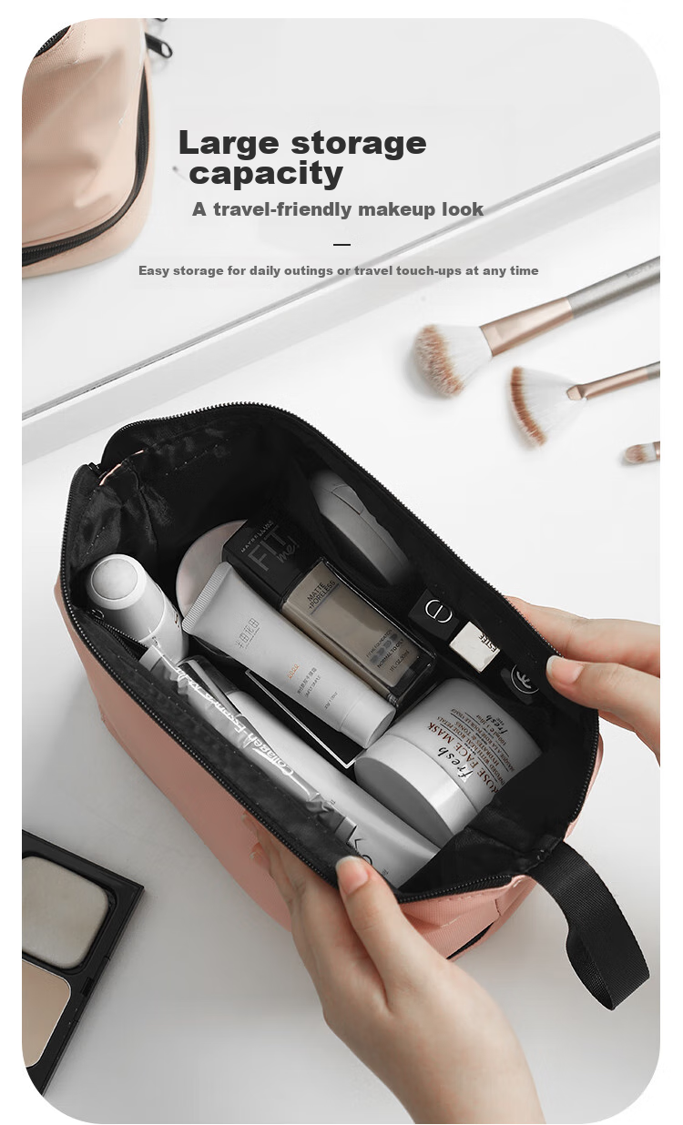 Lehuolvxing Portable Cosmetic Bag for Women, 2026 New Stylish Design, Large Capacity Toiletry And Skincare Organizer, High-End Storage Pouch 10