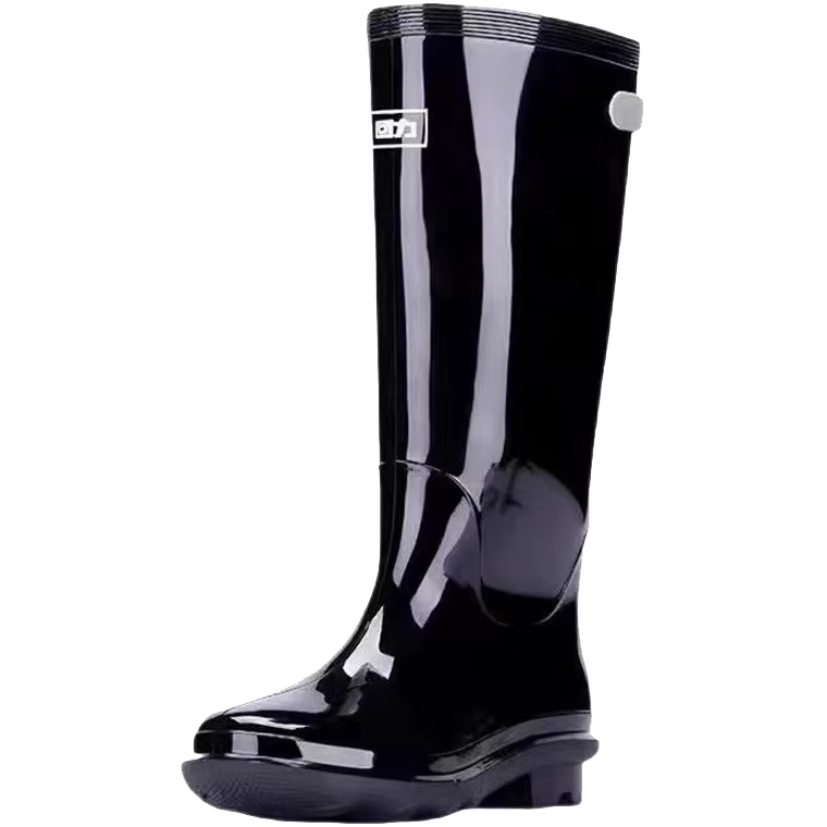 Warrior Rain Boots for Men, Mid to High Top Waterproof Shoes, Thickened Anti-Bite Reflective Strips, Non-Slip Rain Boots, Overshoes, Rubber Shoes, HLOZ8 Mid-Calf Size 43