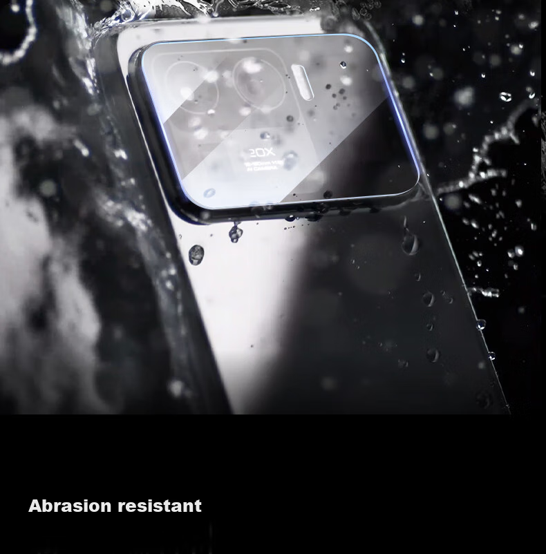 ESCASE Xiaomi 11 Ultra Phone Camera Lens Protector, Flexible Curved Edge Tempered Glass Film for Camera Protection, Anti-Scratch, High Definition Clear Anti-Drop 8
