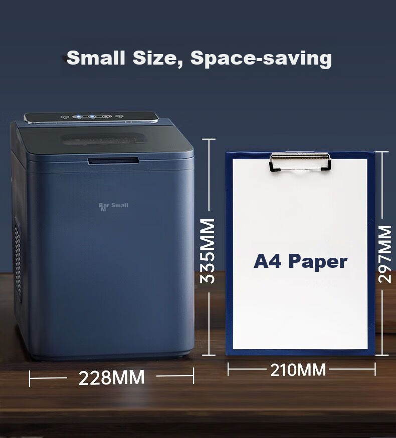 Bear Ice Maker, Home Mini Portable Ice Machine, Fully Automatic Cleaning All-In Ice Cube Maker, Office Dorm Chewing Ice Small Electronic Pop-Up Ice ZBJ-C01C5 5