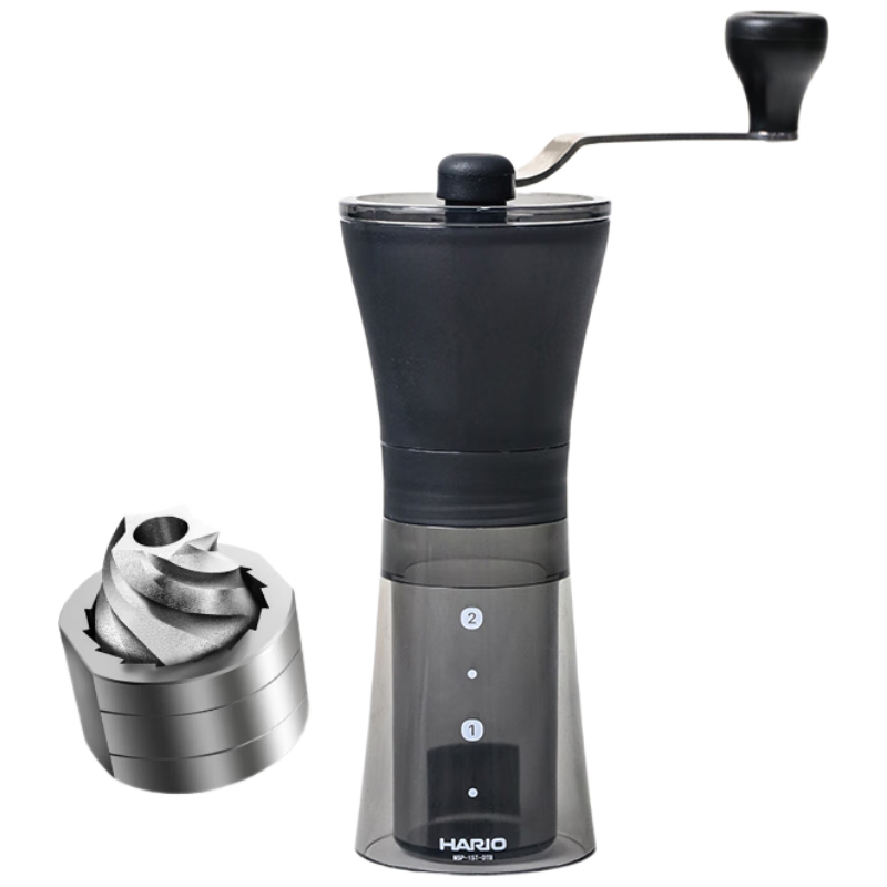 HARIO Slim Waist Coffee Grinder Stainless Steel Bean Grinder Portable Home Coffee Grinder