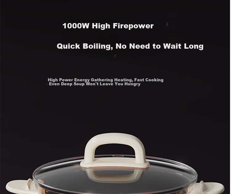 Joyoung Multifunctional Small Cooking Pot, 2.5L Detachable Electric Hot Pot, Non-Stick Coating, Student Dormitory Electric Hot Pot HG25-G211S with Steamer 13