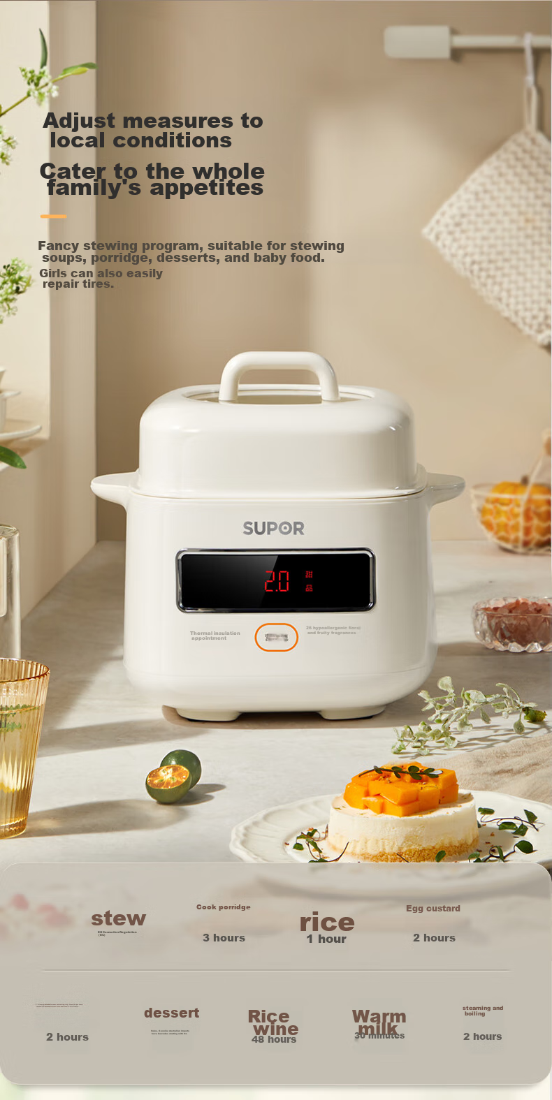 SUPOR Electric Stew Pot, Electric Stew Cup, Double Boiler, Soup Pot, Bird's Nest Stew Cup, Soup Stew Pot, Soup Stew Cup Steamer, Baby Food Cooker DZ10YC866 8
