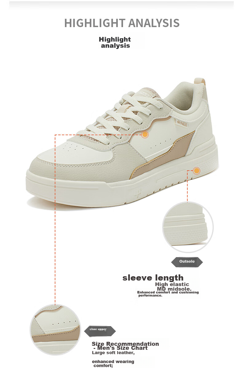 361° Women's Sneakers Soda 3 Spring And Summer Couple Retro Thick-Soled Casual Skateboard Shoes for Women 682516615-4 52