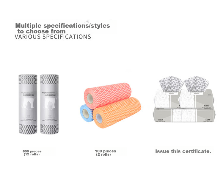 Tinghao Disposable Cleaning Cloths [Non-Woven Material with Strong Friction] 80 Sheets Pull-Out Dishwashing Cloths for Wet And Dry Use 10