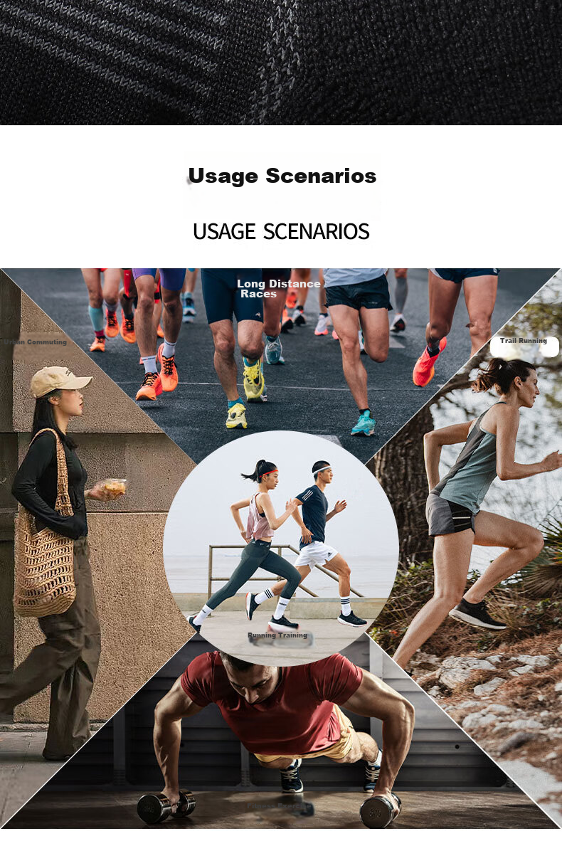 ALPINT MOUNTAIN Aiermont Runner 4.0 Marathon Professional Mid-Calf Running Socks for Men, Sports Socks, Trail Socks, Moisture-Wicking And Sweat-Absorbing 9