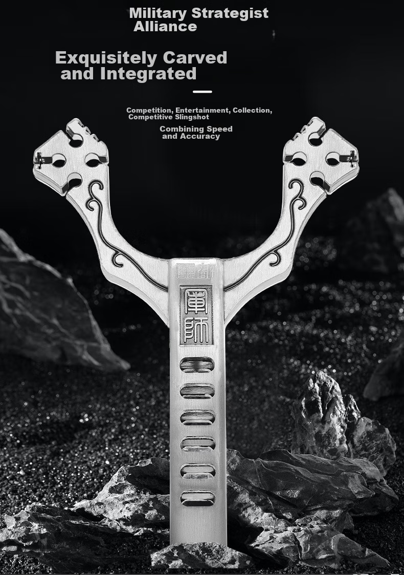 Kangdou Slingshot for Adults, Professional Competition, High Precision, High Pressure, Strong Outdoor Alloy Bow Frame, Clay Balls, Thickened Rubber Bands 3