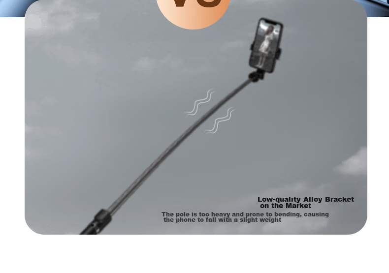 Shuotu [Professional Shooting - 1.9 Meters] Selfie Stick Tripod, Phone Floor Stand, Handheld Anti-Shake Selfie Device, Portable Travel 360-Degree Rotation Fully Automatic Live Streaming Stand 19