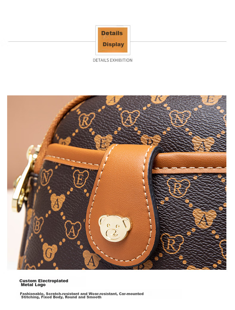 Xiaoxiongyilian Shoulder Crossbody Mini Bag for Women, Phone Pouch, Fashionable Versatile Mini Handbag, Printed Bucket Bag, Valentine's Day Gift 14