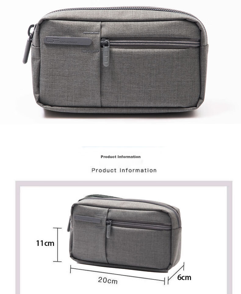 LEXON Cable Storage Pouch, Multifunctional Charging Cord Digital Accessory Bag, Hard Drive Charging Pouch, Storage Bag, 0671 Light Gray 3