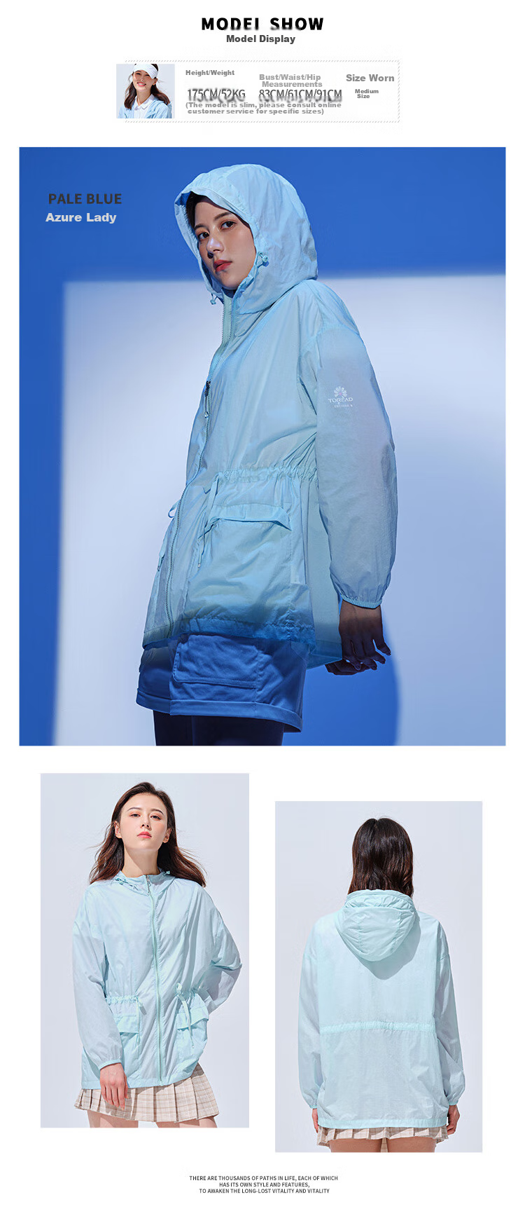 TOREAD UPF40+ Lightweight Breathable Sun Protection Jacket for Men and Women TAZJ82516 17