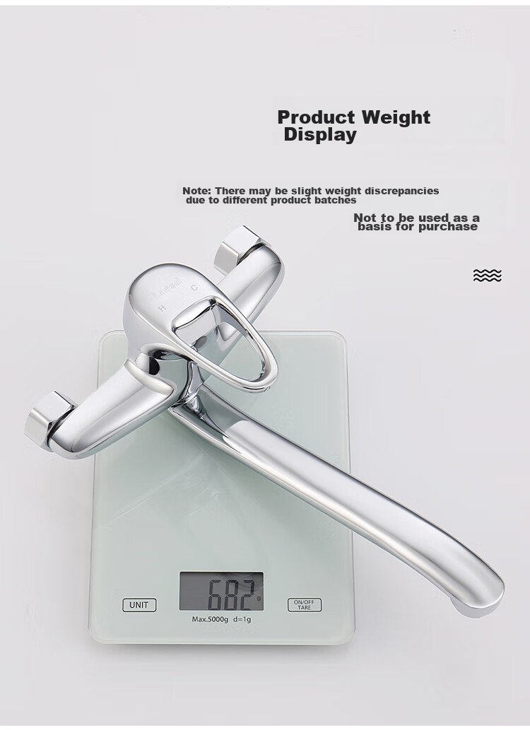 Larsd Wall-Mounted Kitchen Faucet, Hot And Cold Rotatable Sink Faucet for Vegetable Washing Basin And Balcony, Mixing Valve Faucet LD75012 10