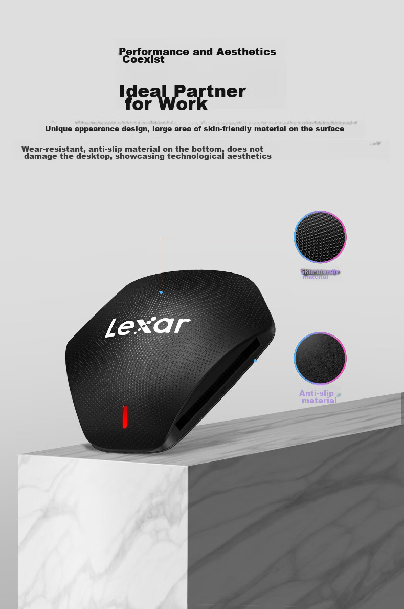 Lexar USB3.1 High-Speed Card Reader TF/SD/CF Multi-Function Three-In Supports UHS-II Reading Compatible with Camera Dash Cam Memory Cards Multi-Card Multi-Reading 7