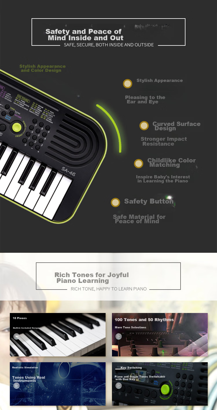 CASIO Electronic Keyboard CTS410 Black, Touch-Sensitive Keyboard, Professional Performance Teaching And Entertainment, 61-Key Electronic Keyboard 4