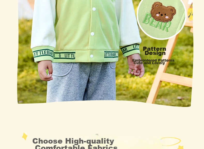 Minimumuwu Children's Jacket for Spring And Autumn, Boys And Girls Baseball Jacket, Sports Casual Outerwear, Planet (Blue), Size 100 7