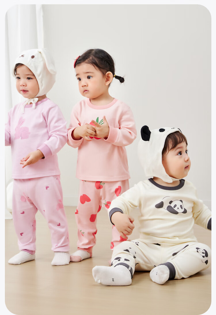 Minibala [Plant Core] Cotton Underwear Set for Boys And Girls, Baby Soft Base Layer 14