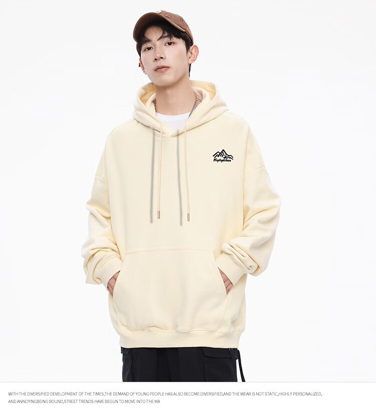MMOPTOP Trendy Printed Sweatshirt for Men, Spring And Autumn American Style Loose Comfortable Casual Top MMWY01 Black M 18