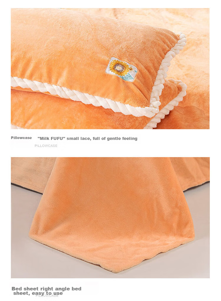 FUANNA Milk Velvet Duvet Cover, Single Piece, Winter Warmth, Flannel, Anti-Static Quilt Cover, for Single Student Dormitory, 152*210cm 13