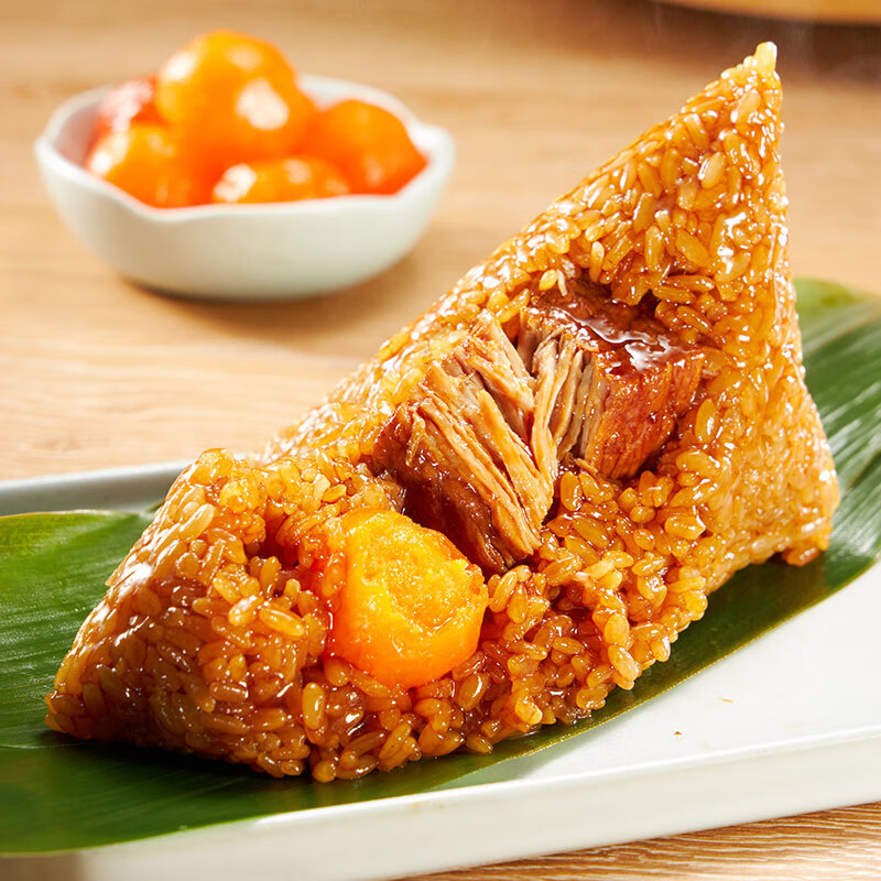 五芳斋 速冻蛋黄猪肉粽 160g*6只 嘉兴粽子蛋黄肉粽端午粽子早餐食品