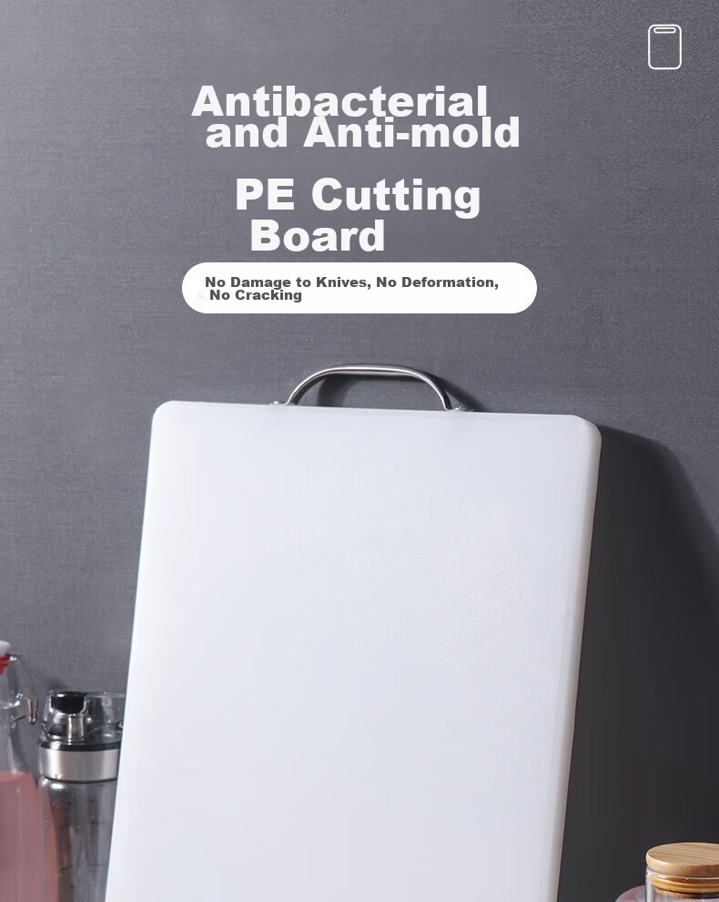 Baijie Food Grade Cutting Board PE Plastic Chopping Board Double-Sided Antibacterial Extra Large 54*35*2CM 3