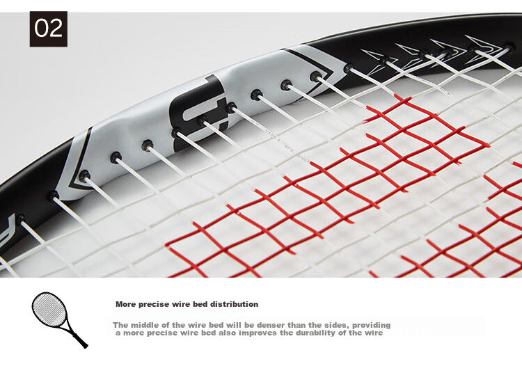 Wilson Federer Control Full Carbon Advanced Tennis Racket with Shock Absorption And Large Face 3