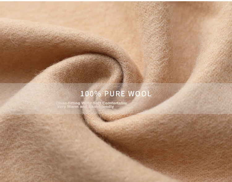 JIUMU Pure Wool Scarf for Women, Autumn And Winter Neck Warmer, Ladies' Warm Shawl, Gift for Women on Mid-Autumn Festival Or Birthday, Gift Box Packaging 4
