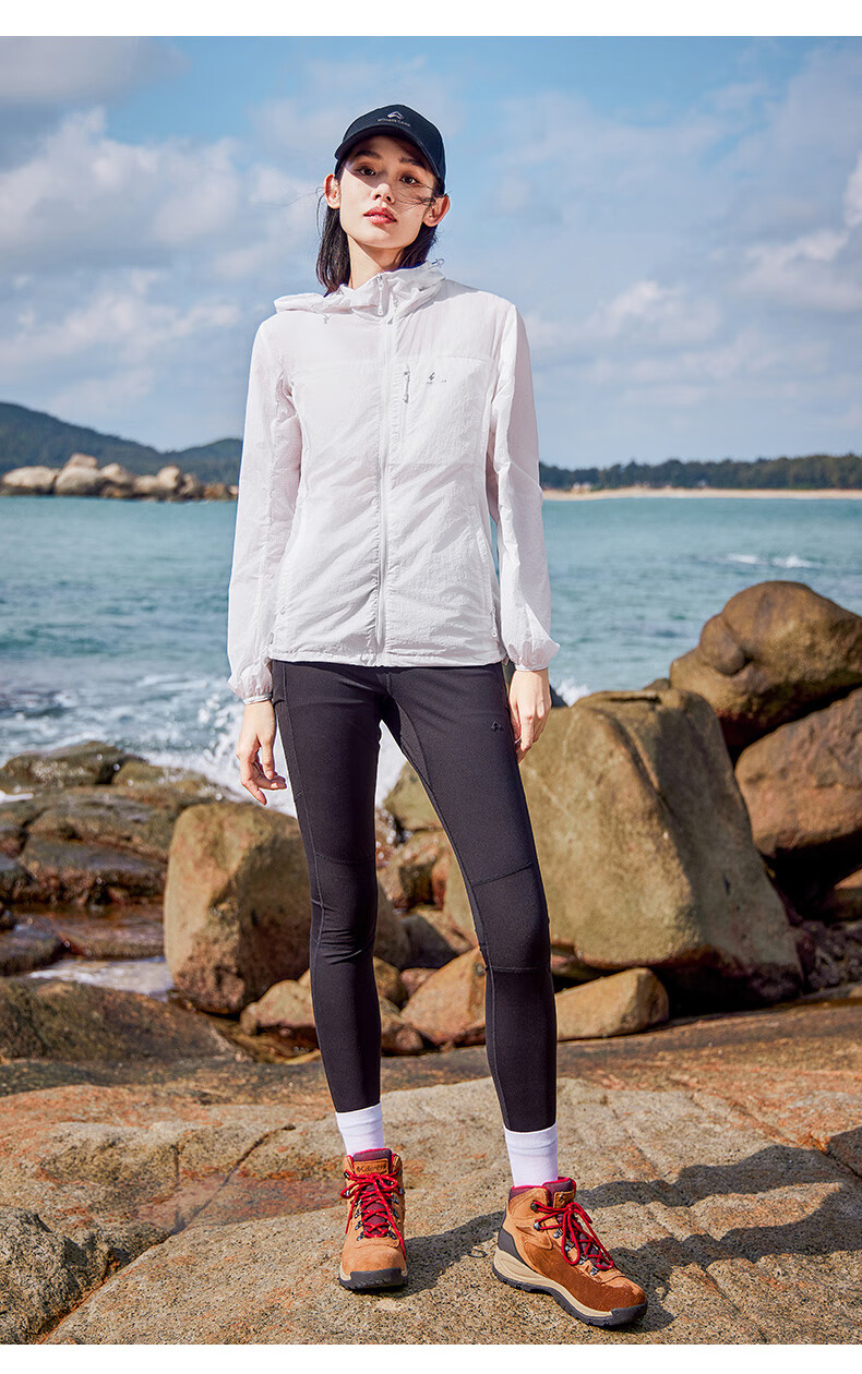 Pioneer Camp Fengdie Sun Protection Jacket for Women, Summer Lightweight Outer Layer, Breathable Outdoor Original Yarn Sun Protection Clothing, UV-Resistant Skin Coat 14
