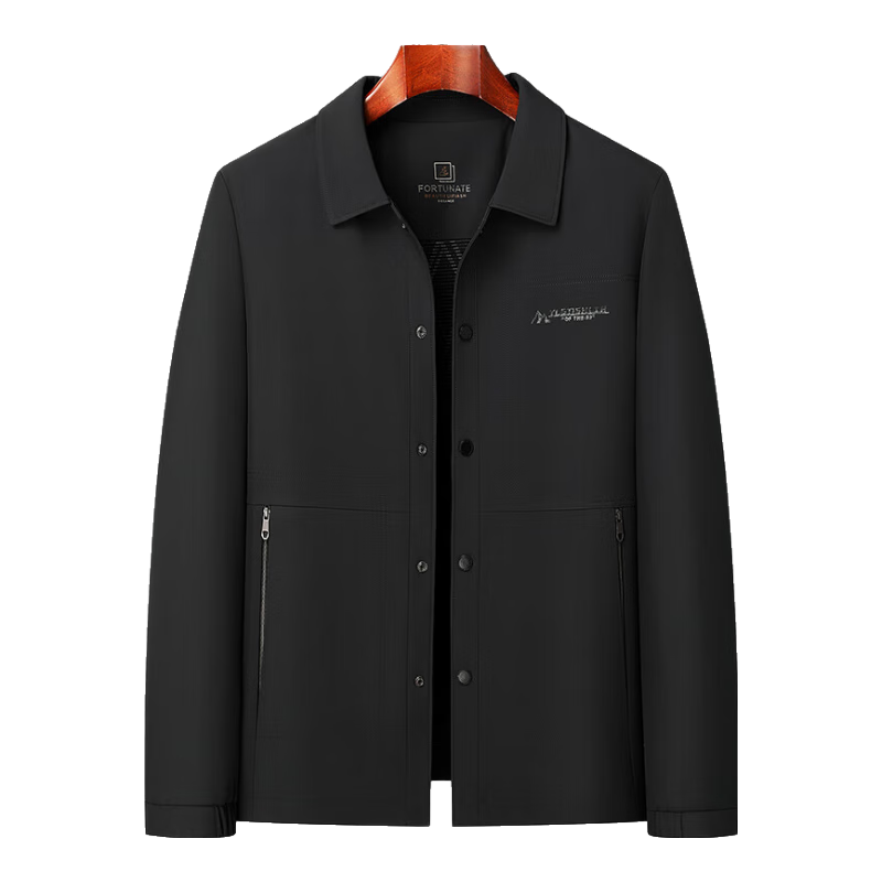 FIRS Anti-Wrinkle Windproof Men's Jacket Spring Autumn Lapel Business Casual Commuter Workwear Coat