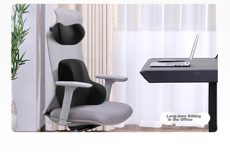 Buleishen Car Headrest, Neck Support Pillow, Lumbar Support Cushion, Automotive Accessory, Black, Suitable for Xiaomi SU7 9