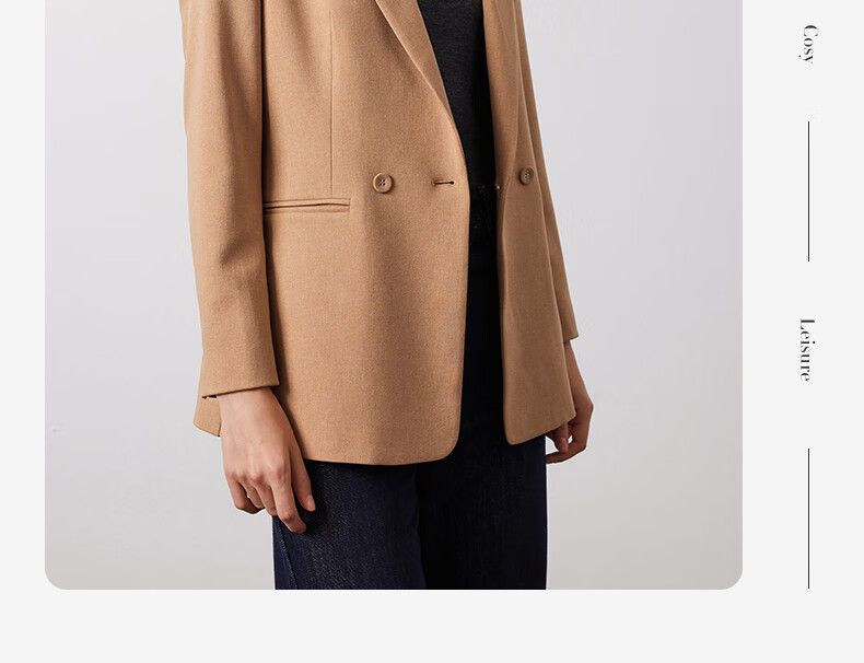 Navigare Women's Commuter Casual Blazer, Simple And Elegant Work Suit Jacket 2331804506 33